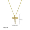 Creative Brass Micropaved Zircon Detachable Double Cross Pendant Necklace With Electroplating