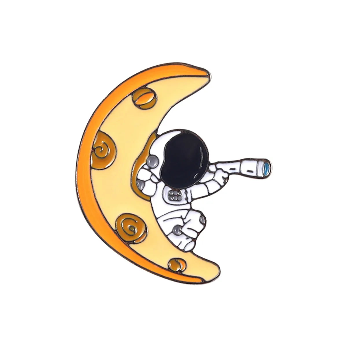 Creative Cartoon Aerospace Series Astronaut Planet Alloy Brooch