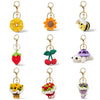Creative Cartoon Animal Print Skin Keychain Cute Little Bear And Pig Bag Pendant Car Pendant Finished Doll