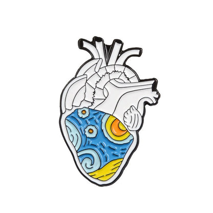 Creative Cartoon Cute Ocean Heart Series Alloy Brooch