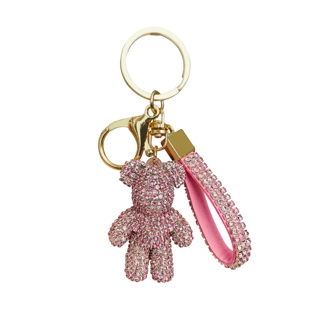 Creative Cartoon Diamond-Encrusted Bear Keychain Diamond Bear Pendant