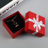 Creative Color Bow Leather Jewelry Box Made Of Paper And Cardboard For Jewelry Packaging