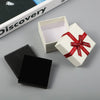 Creative Color Bow Leather Jewelry Box Made Of Paper And Cardboard For Jewelry Packaging