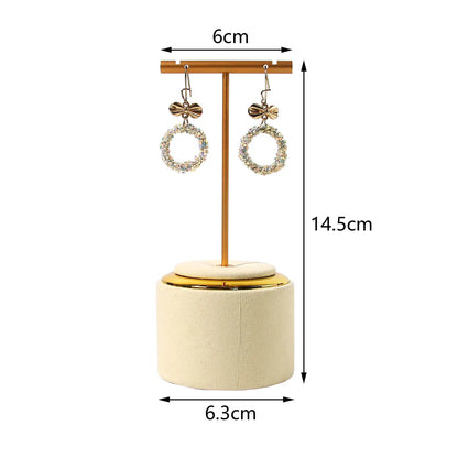 Creative Combination Jewelry Rack Metal White Suede Jewelry Rack Ring Necklace Bracelet Pendant Shooting Props