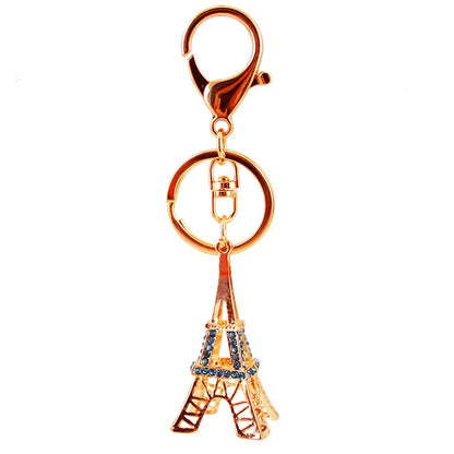 Creative Crafts Diamond Eiffel Tower Keychain