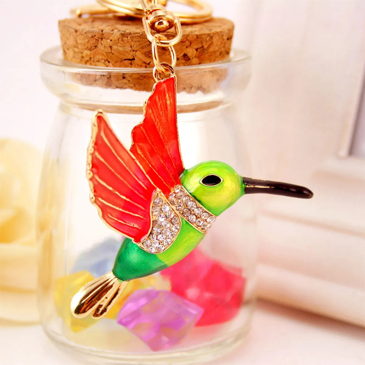 Creative Cute  Keychain Bird Key Chain Animal Metal Pendant