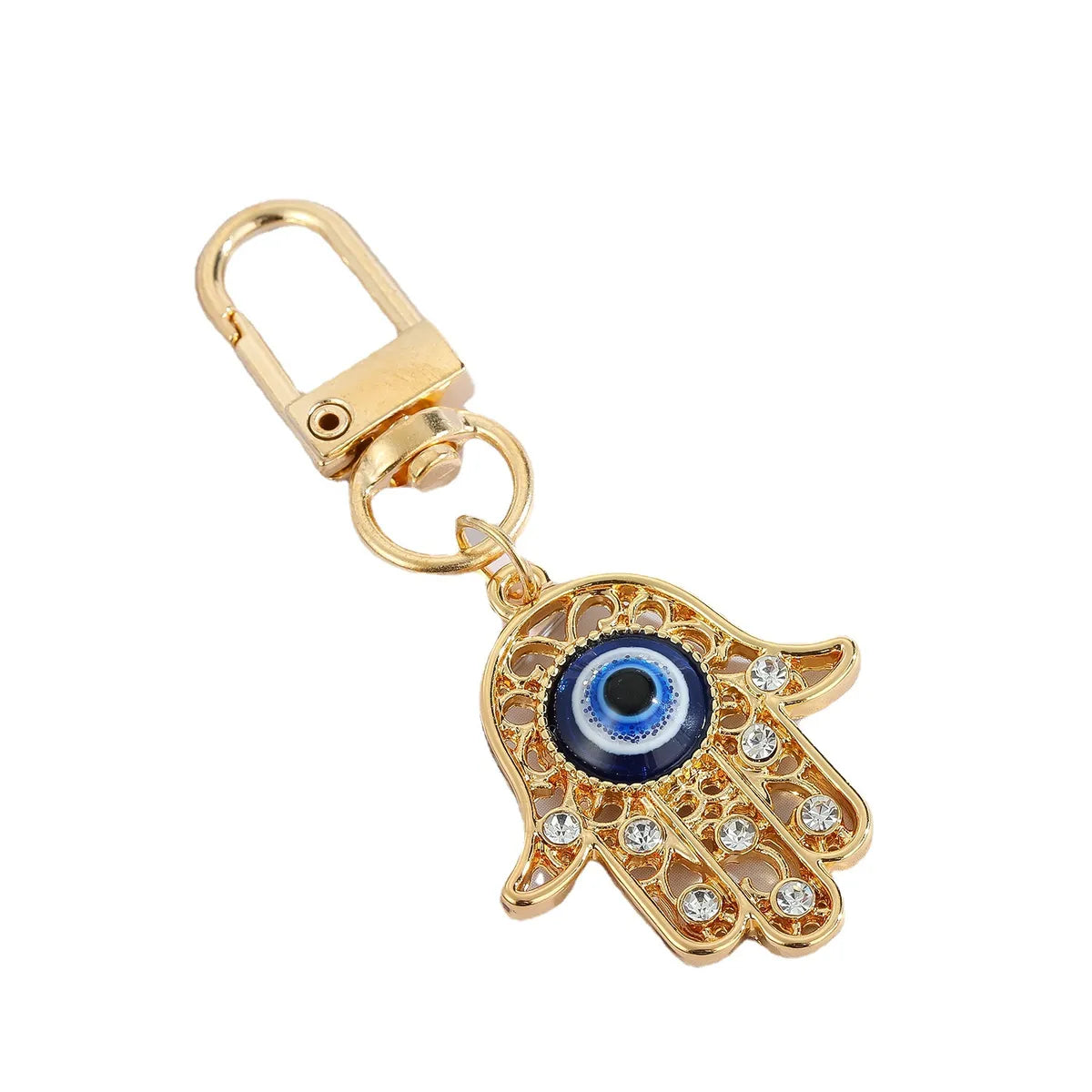 Creative Devil'S Eye Keychain Blue Eyes Key Ring Handbag Pendant Oil Dripping Eyes Door Latch Cross-Border Sold Jewelry