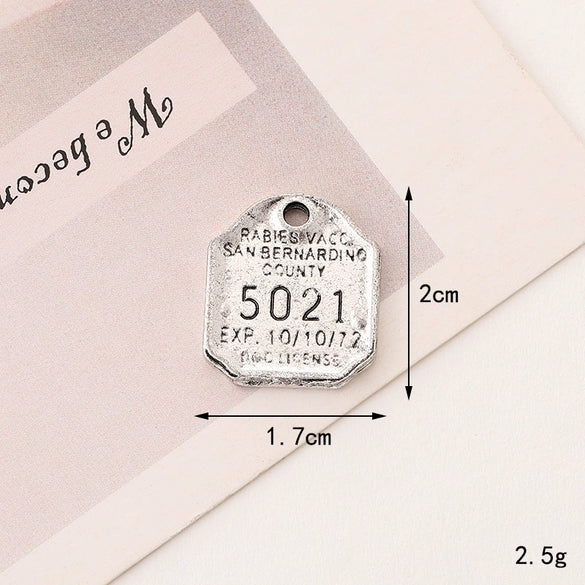 Creative Diy Jewelry Pendant Accessories Zinc Alloy With Return Pattern Electroplated