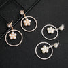 Creative Exaggerated Round Geometric Earrings With Imitation Pearls And Star Detail For Women Natural Style Statement Jewelry