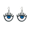 Creative Fashion Alloy Drop Oil Diamond Eyes Earrings