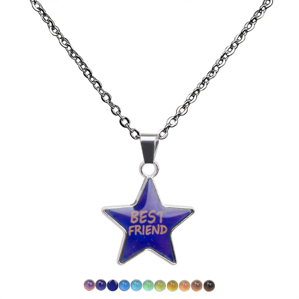 Wholesale Jewelry Simple Style Star 201 Stainless Steel Zinc Alloy White-Plated K Plating Necklace