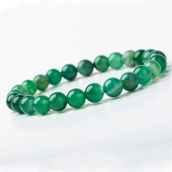 Creative Green Agate And Amethyst Beaded Bracelet For Unisex Wholesale Boutique Cartoon Style