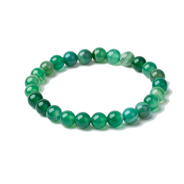 Creative Green Agate And Amethyst Beaded Bracelet For Unisex Wholesale Boutique Cartoon Style