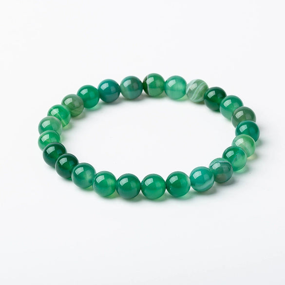 Creative Green Agate And Amethyst Beaded Bracelet For Unisex Wholesale Boutique Cartoon Style