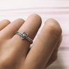 Creative Heart Of Thorns Love Opening Fugu Ring Jewelry Alloy Material Electroplating Processing Heart Shaped And Star Patterned For Women
