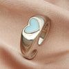 Creative Heart Of Thorns Love Opening Fugu Ring Jewelry Alloy Material Electroplating Processing Heart Shaped And Star Patterned For Women