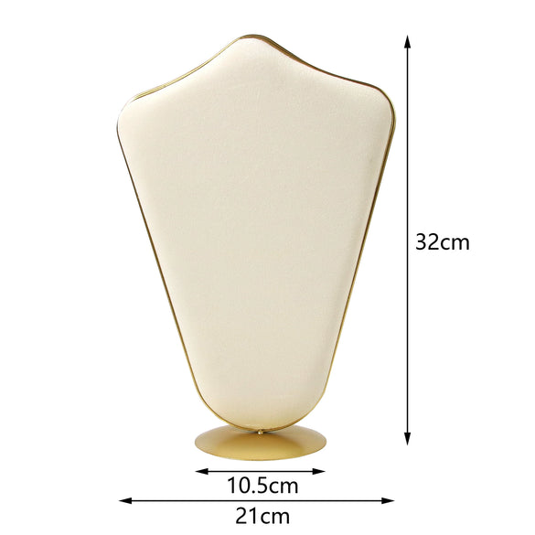 Creative Metal And Suede Jewelry Rack Highend Splicing Style For Ring Necklace Bracelet Pendant