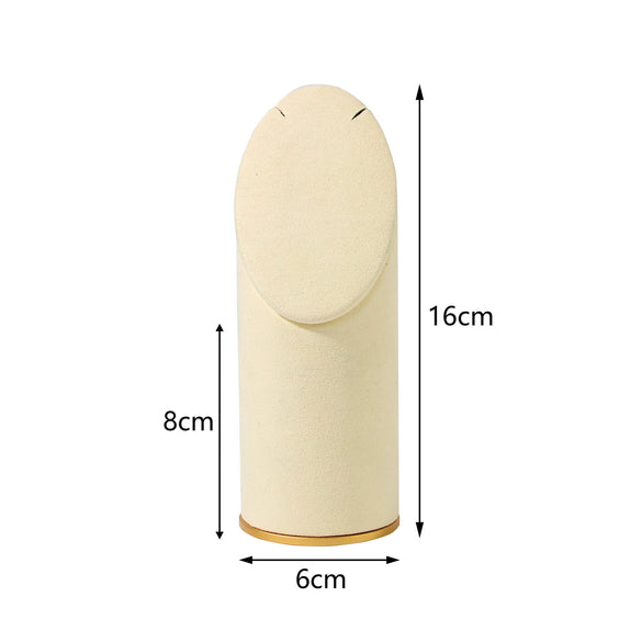 Creative Metal And Suede Jewelry Rack Highend Splicing Style For Ring Necklace Bracelet Pendant