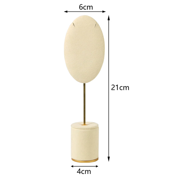 Creative Metal And Suede Jewelry Rack Highend Splicing Style For Ring Necklace Bracelet Pendant