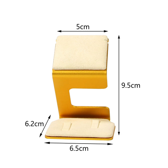 Creative Metal And Suede Jewelry Rack Highend Splicing Style For Ring Necklace Bracelet Pendant