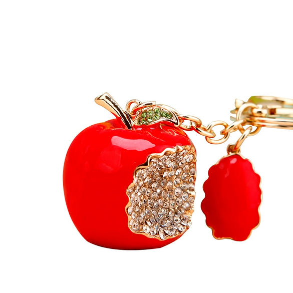 Creative Metal Rhinestone Camera Car Keychain For Women's Bag Pendant