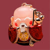 Creative Metal Rhinestone Camera Car Keychain For Women's Bag Pendant