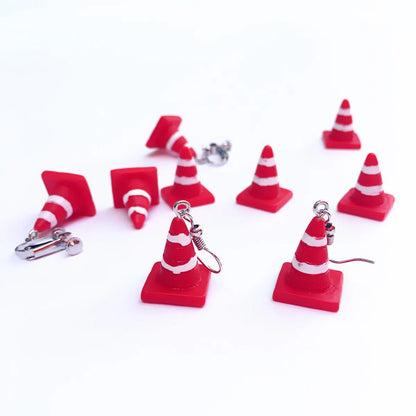 Creative Mini Road Cone Funny Interesting Ear Clips Wholesale