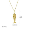 Creative Movable Microinlaid Zircon Small Fish Tropical Fish Pendant Necklace Copper Brass Electroplated
