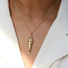 Creative Movable Microinlaid Zircon Small Fish Tropical Fish Pendant Necklace Copper Brass Electroplated