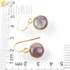 Creative Natural Crystal Convex Earrings Gold Plated Simple Fashion Earrings With Dripping Oil Finish