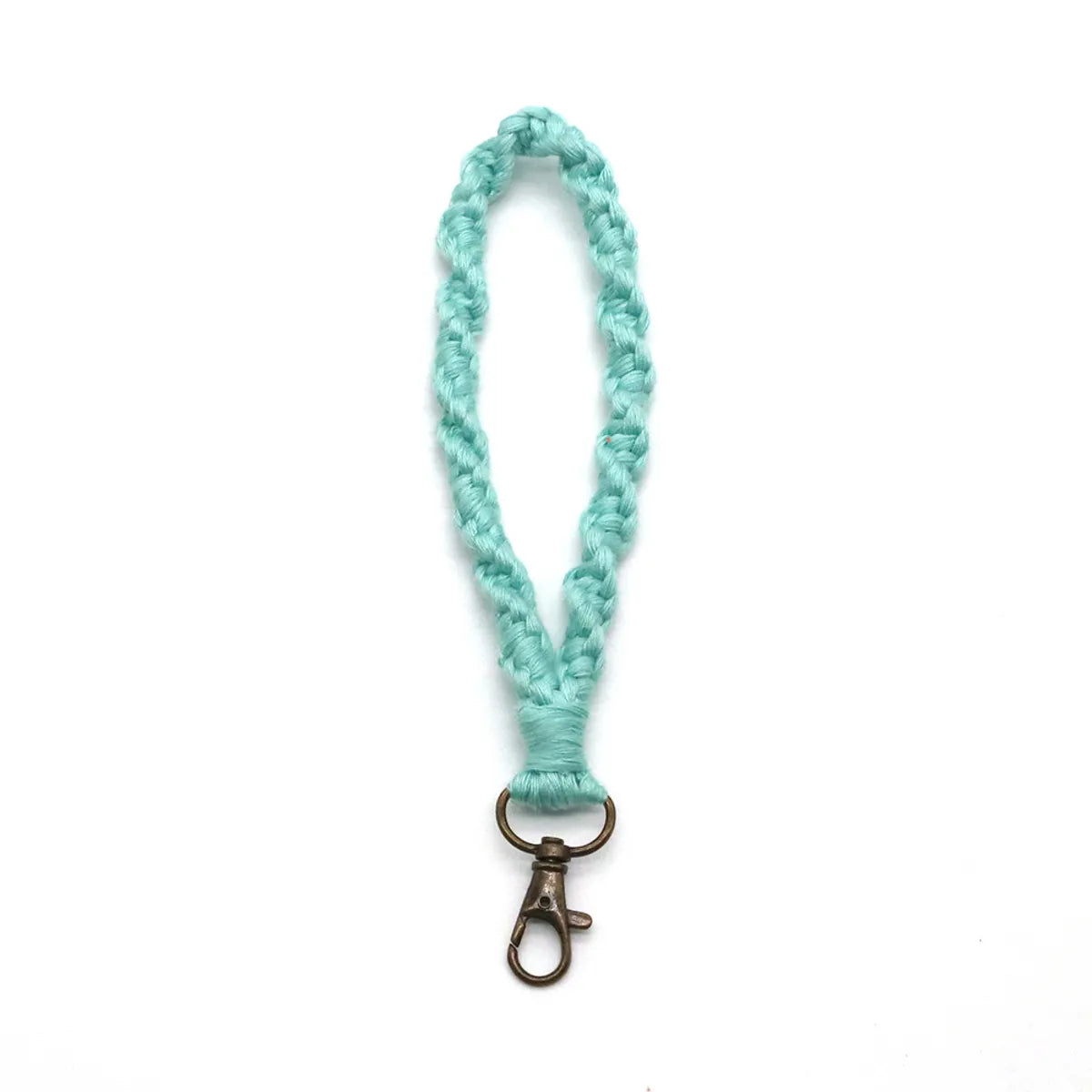 Creative New Cotton String Braided Bracelet Keychain Nordic Style Practical Business Gift Small Pendant Car Key Hanging