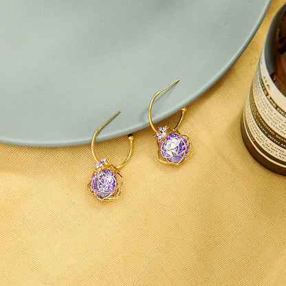 Creative New Design Earrings S925 Silver Needle Earrings Zircon Flower Earrings Wholesale Nihaojewelry