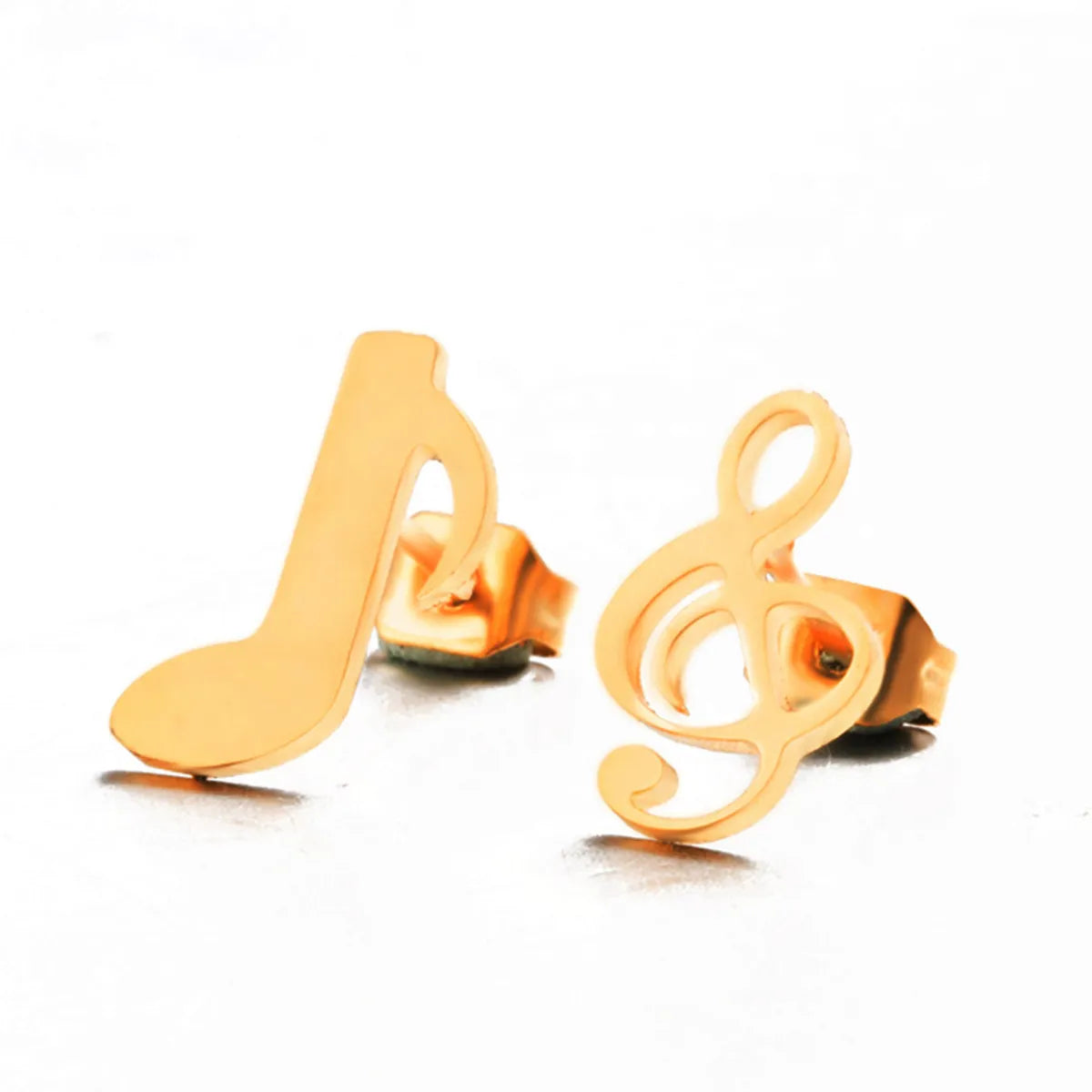 Creative Personality Asymmetrical Note Alloy Earrings Wholesale