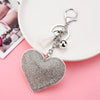 Creative Sequins Heart Pendant Tassel Key Chain Wholesale Gooddiy