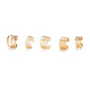 Creative Simple C Letter No Pierced Ear Clip Set