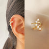 Creative Simple Fashion Female Pearl Alloy Ear Bone Clip Wholesale