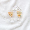 Creative Simulation Goblet Fruit Juice Milk Tea Earrings