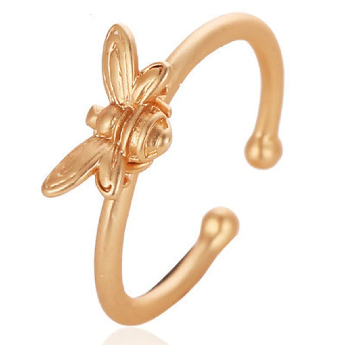 Creative Small Bee Simple Ring Sub-gold Opening Animal Ring Wholesale Gooddiy