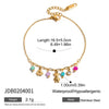 Creative Small Flower Goldplated Stainless Steel Bracelets For Women Jewelry Hand Accessories With Electroplating Processing