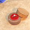 Creative Solid Wood Round Ring Box Black Walnut Jewelry Storage Gift Box With Flannel Lining And Engraved Craftsmanship