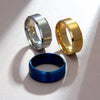 8mm Matte Stainless Steel Men'S Ring Simple Fashion Jewelry Wholesale