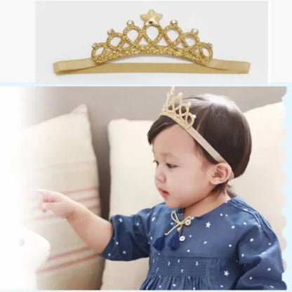 Baby Hair Band Crown  Children'S Hair Accessories Baby Hair Band Girl'S Headdress 100 Days Full Moon Birthday