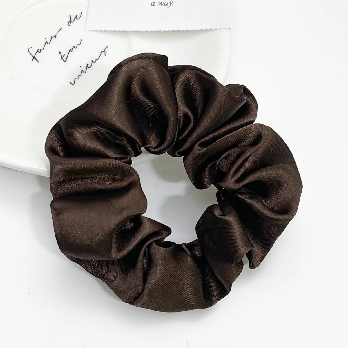 Satin Pig Large Intestine Hair Ring  Tie Rope Flower  Rubber Band Hair Ring Hair Accessories Wholesale