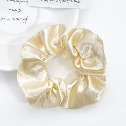 Satin Pig Large Intestine Hair Ring  Tie Rope Flower  Rubber Band Hair Ring Hair Accessories Wholesale