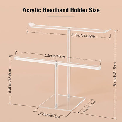 Hair Band Transparent Assembly Display Rack Headband Storage Display Rack Acrylic Bar Hair Accessories Rack