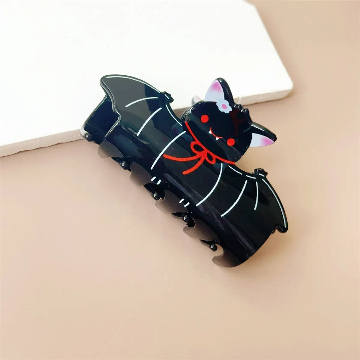 Hot Halloween Headwear Funny Devil Bat Wings Skull Hand Hairpin Pressing Hairpin Headband Grab Clip