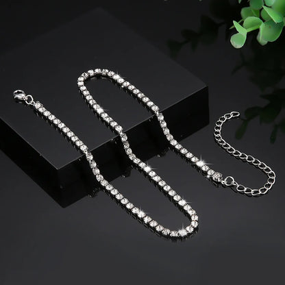 Cross-Border New Arrival Necklace European And American Simple Temperament Diamond-Studded Necklace Women'S Clavicle Necklace Necklace Choker Necklace For Women