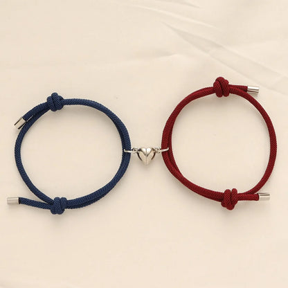 New Hand-In-Hand Suction Hand Rope Hand Rope Men And Women Wishing Stone Love Magnet Couple Bracelet Pair