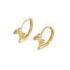 Cross Earrings Copper Simple Electroplated Unisex