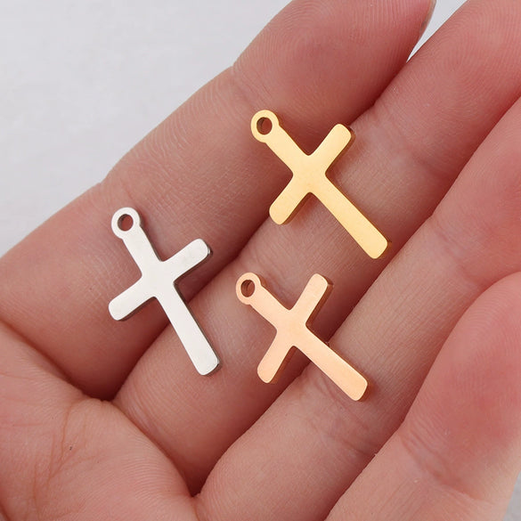 Cross Pendant Stainless Steel Diy Jewelry Accessories Fine Polishing